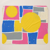 Retro Abstracte Penseelstreek (14) Sherpa Deken (Voorkant (horizontaal))