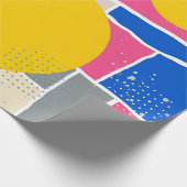 Retro Abstracte Penseelstreek (15) Cadeaupapier (Hoek)