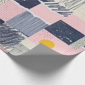 Retro Abstracte Penseelstreek (1) Cadeaupapier (Hoek)