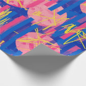 Retro Abstracte Penseelstreek (2) Cadeaupapier (Hoek)
