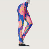Retro Abstracte Penseelstreek (2) Leggings (Rechts)