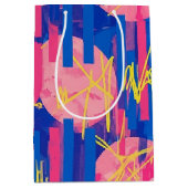 Retro Abstracte Penseelstreek (2) Medium Cadeauzakje (Voorkant)