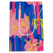Retro Abstracte Penseelstreek (2) Medium Cadeauzakje (Achterkant)
