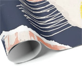 Retro Abstracte Penseelstreek (4) Cadeaupapier (Rol Hoek)