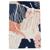 Retro Abstracte Penseelstreek (4) Medium Cadeauzakje (Voorkant)