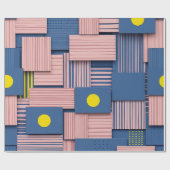 Retro Abstracte Penseelstreek (5) Cadeaupapier (Vlak)