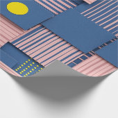 Retro Abstracte Penseelstreek (5) Cadeaupapier (Hoek)