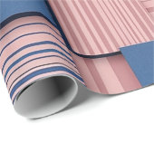 Retro Abstracte Penseelstreek (5) Cadeaupapier (Rol Hoek)