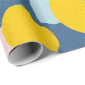 Retro Abstracte Penseelstreek (6) Cadeaupapier (Rol Hoek)