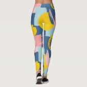 Retro Abstracte Penseelstreek (6) Leggings (Achterkant)