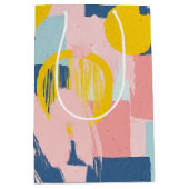Retro Abstracte Penseelstreek (6) Medium Cadeauzakje (Voorkant)