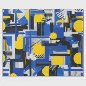 Retro Abstracte Penseelstreek (7) Cadeaupapier (Vlak)