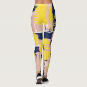 Retro Abstracte Penseelstreek (8) Leggings (Achterkant)