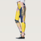 Retro Abstracte Penseelstreek (8) Leggings (Links)