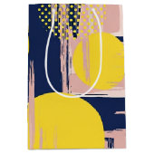 Retro Abstracte Penseelstreek (8) Medium Cadeauzakje (Voorkant)