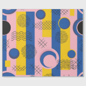 Retro Abstracte Penseelstreek (9) Cadeaupapier (Vlak)