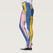 Retro Abstracte Penseelstreek (9) Leggings (Links)