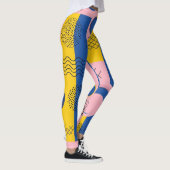 Retro Abstracte Penseelstreek (9) Leggings (Rechts)