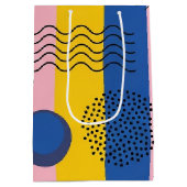 Retro Abstracte Penseelstreek (9) Medium Cadeauzakje (Achterkant)