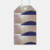 Retro Abstracte Semi Circles op Soft Gold Cadeaulabel (Voorkant)
