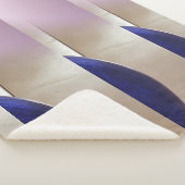 Retro Abstracte Semi Circles op Soft Gold Sherpa Deken (3/4)