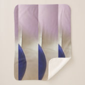 Retro Abstracte Semi Circles op Soft Gold Sherpa Deken (Voorkant)