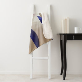 Retro Abstracte Semi Circles op Soft Gold Sherpa Deken