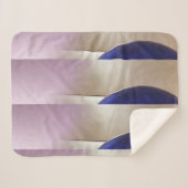 Retro Abstracte Semi Circles op Soft Gold Sherpa Deken (Voorkant (horizontaal))