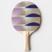 Retro Abstracte Semi Circles op Soft Gold Tafeltennisbatje (Voorkant)