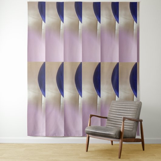 Retro Abstracte Semi Circles op Soft Gold Wandkleed (In situ)