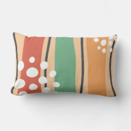 Retro abstracte vorm boho kunst kussen