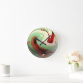 Retro abstracte wandklok uit de jaren 50 (Huis)