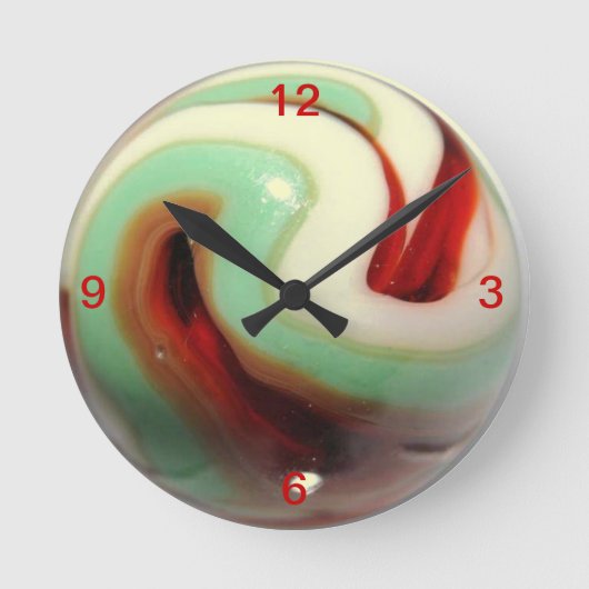 Retro abstracte wandklok uit de jaren 50 (Voorkant)