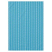 Retro Abstracte witte lijnen op blauw patroon Tafelkleed (Voorkant)