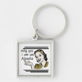 Retro Abuela Gifts Sleutelhanger (Voorkant)