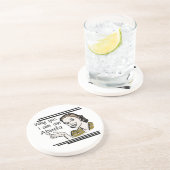 Retro Abuela Gifts Zandsteen Onderzetter (Zijkant)