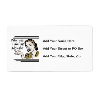 Retro Abuela Gits Etiket