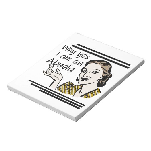 Retro Abuela Gits Notitieblok (Linkerzijde)