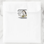 Retro Abuela Gits Vierkante Sticker (Tas)
