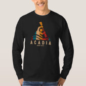Retro Acadia Kayaking T-shirt (Voorkant)