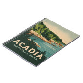 Retro Acadia National Park Bar Harbor Notitieboek (Linkerzijde)