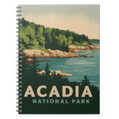 Retro Acadia National Park Bar Harbor Notitieboek (Voorkant)