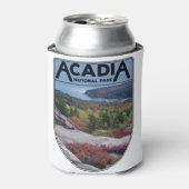 Retro  Acadia National Park Maine Island Blikjeskoeler (Blikje Voorkant)