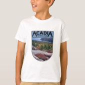 Retro  Acadia National Park Maine Island T-shirt (Voorkant)