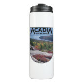 Retro  Acadia National Park Maine Island Thermosbeker (Voorkant)