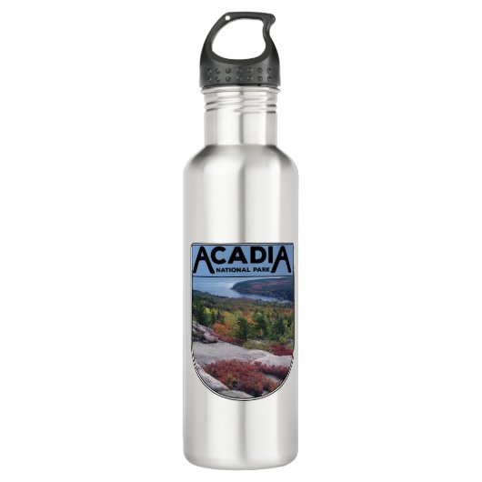 Retro  Acadia National Park Maine Island Waterfles (Voorkant)