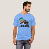 Retro Acadia Tourist Souvenir National Park Design T-shirt (Voorkant volledig)
