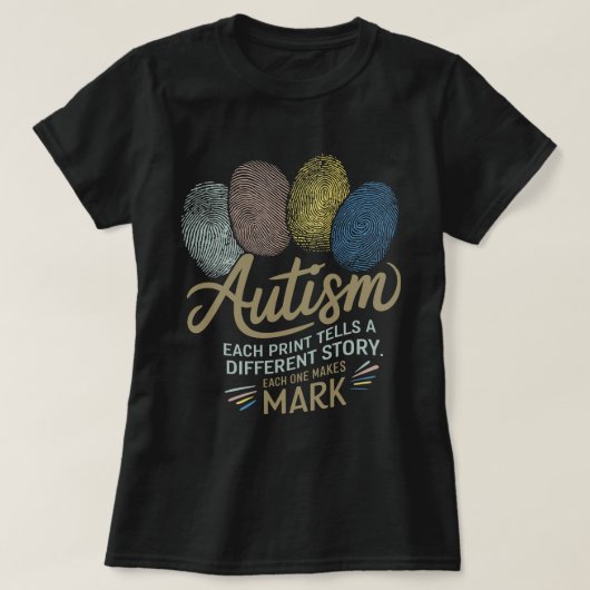 Retro Accepteren Liefde Begrijp Autisme Acceptatie T-shirt (Design voorkant)