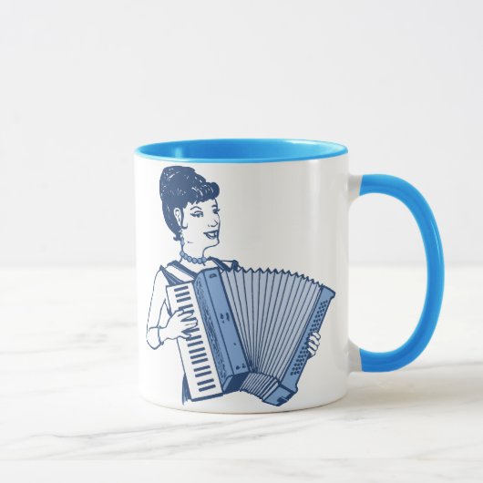 Retro Accordion Lady Mok (Rechts)