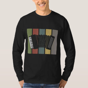 Retro Accordion Musical Instrument Accordionist T-shirt